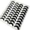 Image of 20 Pairs 18-25 mm 3d Mink Lashes Bulk Faux Thick Long Wispy Natural Mink Lashes Pack Short Wholesales Natural False Eyelashes Shopping