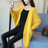 Image of 2023 Long Cardigan Women Sweater Autumn Winter Bat Sleeve Knitted Sweater Femme Jacket Loose Ladies Sweaters Cardigans New Shopping