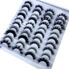 Image of 20 Pairs 18-25 mm 3d Mink Lashes Bulk Faux Thick Long Wispy Natural Mink Lashes Pack Short Wholesales Natural False Eyelashes Shopping