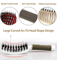 Hair Scalp Massage Comb Wet Dry Curly Detangle Hair Brush Bristle Nylon Hairdressing Brushes for Women Salon Hair Styling Tool