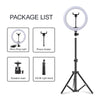 Image of Photo Lights 26cm/10in Circle Ring Light Dimmable Luces LED Selfie USB Plug Lamp For Tiktok Video Studio Light With Tripod Stand Shopping