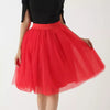 Image of Quality 5 Layers Fashion Tulle Skirt Pleated TUTU Skirts Womens Lolita Petticoat Bridesmaids Midi Skirt Jupe Saias faldas Shopping