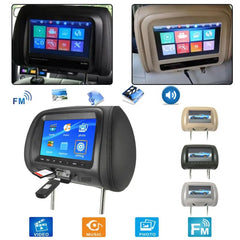 Universal 7 Inch Car Headrest Monitor Rear Seat Entertainment Multi-media Player LCD display HD digital screen Car Player Shopping