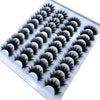 Image of 20 Pairs 18-25 mm 3d Mink Lashes Bulk Faux Thick Long Wispy Natural Mink Lashes Pack Short Wholesales Natural False Eyelashes Shopping