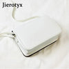 Image of JIEROTYX Letter Print Shoulder Bag Rock Designer Purse Female Small Crossbody Bag PU Leather Mini Ladies Punk Bag Crossbody Bag Shopping