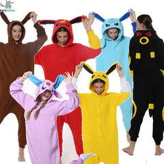 Pokemon Umbreon Eevee Animal New Adult Kigurumi Onesie Pajamas Cute Costumes Unisex Party Jumpsuit Sleepwear Shopping