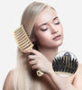 Image of Hair Scalp Massage Comb Wet Dry Curly Detangle Hair Brush Bristle Nylon Hairdressing Brushes for Women Salon Hair Styling Tool Shopping