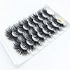 Image of 5/8 Pairs 3D Mink Lashes 25mm Dramatic Volume Eyelashes Mink Natural Long Silk Eyelashes Beauty Makeup Eyelash Extension Tool Shopping