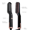 Image of Professional Electric Hair Straightening Brush Rotating Hot Comb For Man's Beard Straightener Ionic  Smoothing Styling Brushes Shopping