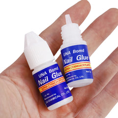 2 Bottle / Set Nail Glue With Brush Doesn't Hurt Fingernail False Nail Glue Stick Nail Supplies Decoration Nail Tips Tools 3g Shopping