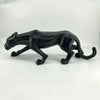 Image of Black Panther Sculpture, Geometric Resin Leopard Statue, Wildlife Decor Gift, Craft Ornament Accessories, Home Decorati Shopping