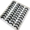 Image of 20 Pairs 18-25 mm 3d Mink Lashes Bulk Faux Thick Long Wispy Natural Mink Lashes Pack Short Wholesales Natural False Eyelashes Shopping