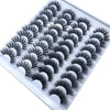 Image of 20 Pairs 18-25 mm 3d Mink Lashes Bulk Faux Thick Long Wispy Natural Mink Lashes Pack Short Wholesales Natural False Eyelashes Shopping