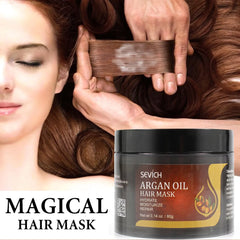 Sevich Argan Oil Moisturize Hair Treatment Mask Repair Damage Hair Root 80g Keratin Hair & Scalp Treatment Deep Hair Care Mask Shopping