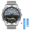 Image of Men Dive Sports Digital watch Mens Watches Military Army Luxury Full Steel Business Waterproof 200m Altimeter Compass NORTH EDGE Shopping