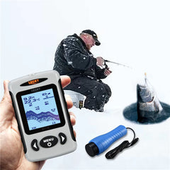 LUCKY FF718D-Ice&FF718 2.2inch LCD Portable Fish Finder 200KHz/83KHz Dual Sonar Frequency 100M Detector for Ice Fishing