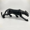 Image of Black Panther Sculpture, Geometric Resin Leopard Statue, Wildlife Decor Gift, Craft Ornament Accessories, Home Decorati Shopping