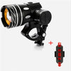 Image of USB Rechargeable 15000LM XM-L T6 LED MTB Bike Front Rear Headlight Bicycle Front Light Shopping