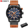 Image of Top Brand Luxury Chronograph Quartz Watch Men Sports Watches Military Army Male Wrist Watch Clock CURREN relogio masculino Shopping