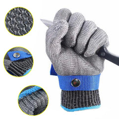 Anti-cut Gloves Safety Cut Proof Stab Resistant Stainless Steel Wire Metal Mesh Butcher Protect Meat Cut-Resistant Gloves ANSIA5 Shopping