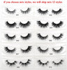 Image of 30/40/100/pairs Visofree Mink Eyelashes with Tray No Box Handmade Natural False Eyelashes Full Strip Lashes Reusable Long lashes Shopping