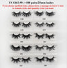 Image of 30/40/100/pairs Visofree Mink Eyelashes with Tray No Box Handmade Natural False Eyelashes Full Strip Lashes Reusable Long lashes Shopping