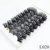 Image of 5/8 Pairs 3D Mink Lashes 25mm Dramatic Volume Eyelashes Mink Natural Long Silk Eyelashes Beauty Makeup Eyelash Extension Tool Shopping