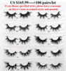 Image of 30/40/100/pairs Visofree Mink Eyelashes with Tray No Box Handmade Natural False Eyelashes Full Strip Lashes Reusable Long lashes Shopping