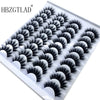 Image of 20 Pairs 18-25 mm 3d Mink Lashes Bulk Faux Thick Long Wispy Natural Mink Lashes Pack Short Wholesales Natural False Eyelashes Shopping