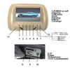 Image of Universal 7 Inch Car Headrest Monitor Rear Seat Entertainment Multi-media Player LCD display HD digital screen Car Player Shopping