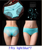 Image of 7Pcs Women's Pants exy Panties 2022 Women's Iace lingerie Solid Color Seamless briefs Mid-Rise Briefs Woman cotton underwear Shopping