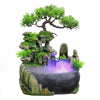 Image of Resin Rockery Flowing Water Fountain Lucky Feng Shui Wheel Office Desktop Ornaments Home Decoration Accessories Living Room Shopping