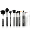 Image of Jessup Pro Makeup Brushes Set 15pcs Cosmetic Make up Powder Foundation Eyeshadow Eyeliner Lip Black T092 Shopping