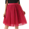 Image of Quality 5 Layers Fashion Tulle Skirt Pleated TUTU Skirts Womens Lolita Petticoat Bridesmaids Midi Skirt Jupe Saias faldas Shopping