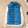 Image of New Women Sleeveless Women's Ultra Light Down Vests Slim Jacket Girl Gilet Lightweight Windproof Warm Waistcoat Portable Shopping