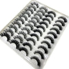 Image of 20 Pairs 18-25 mm 3d Mink Lashes Bulk Faux Thick Long Wispy Natural Mink Lashes Pack Short Wholesales Natural False Eyelashes Shopping