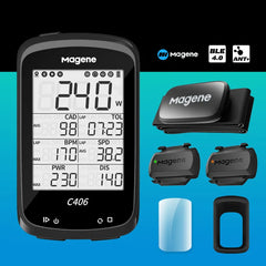 Magene C406 Bike Computer GPS Wireless Smart Mountain Road Bicycle Monito Stopwatchring Cycling Data Map bicycle Speed Stopwatch Shopping