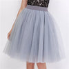 Image of Quality 5 Layers Fashion Tulle Skirt Pleated TUTU Skirts Womens Lolita Petticoat Bridesmaids Midi Skirt Jupe Saias faldas Shopping