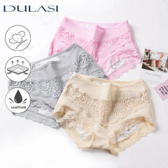 Leak Proof Menstrual Panties Physiological Period Pants Women Underwear Comfort Cotton Lace Briefs Undies Mid Rise Briefs 9059 Shopping