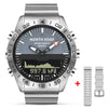 Image of Men Dive Sports Digital watch Mens Watches Military Army Luxury Full Steel Business Waterproof 200m Altimeter Compass NORTH EDGE Shopping