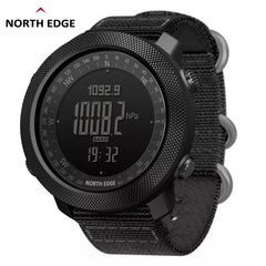 NORTH EDGE Men's sport Digital watch Hours Running Swimming Military Army watches Altimeter Barometer Compass waterproof 50m Shopping