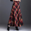 Image of Neophil Woolen Warm S-3XL Thick Plaid Skirts 2023 Winter Women England Style Pockets Midi Pleated A-Line Wool Tartan Skirt S9216 Shopping