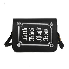 JIEROTYX Letter Print Shoulder Bag Rock Designer Purse Female Small Crossbody Bag PU Leather Mini Ladies Punk Bag Crossbody Bag Shopping