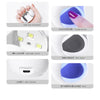 Image of New USB interface Q Shape Phototherapy Nail Lamp Nail Polish Gel Curing Mini LED UV Lamp Travel Home Nail Art Timing Nail Dryer Shopping