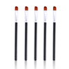 Image of Happy Makeup 5Pcs Black Eyebrow Inclined Flat Angled Brush Eyeliner Eyeshadow Eye Brow Makeup Tool Professional Women Cosmetic Shopping