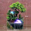 Image of Resin Rockery Flowing Water Fountain Lucky Feng Shui Wheel Office Desktop Ornaments Home Decoration Accessories Living Room Shopping