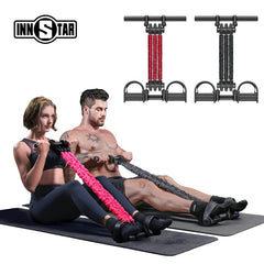 INNSTAR Pedal Resistance Bands Sit Up Assistant Pedal Exerciser Abs Muscle Workout Chest Expander Home Gym Fitness Equipment Shopping