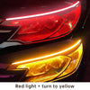 Image of 2pcs LED DRL Car Daytime Running Light Flexible Waterproof Strip Auto Headlights White Turn Signal Yellow Brake Flow Lights 12V Shopping