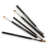 Image of Happy Makeup 5Pcs Black Eyebrow Inclined Flat Angled Brush Eyeliner Eyeshadow Eye Brow Makeup Tool Professional Women Cosmetic Shopping