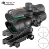 Image of Fire Wolf 4X32 Tactical RifleScope Real Fiber Green Red Dot Illuminated Etched Reticle Optical sight Crossbow for hunting Shopping